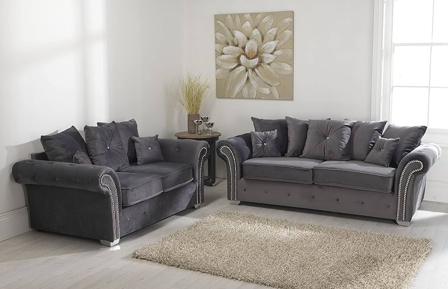 BRAND NEW ASHWIN PLUSH VELVET SOFA