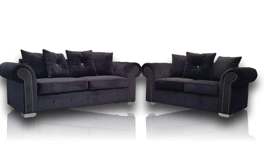 BRAND NEW ASHWIN PLUSH VELVET SOFA