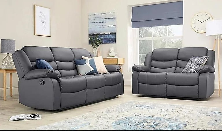 Recliner corner sofa and 3+2 seater sofa