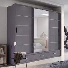 205cm,256cm Florence high glass sliding door wardrobe