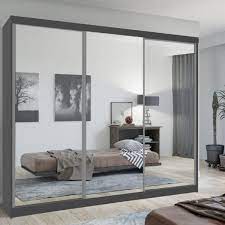 100cm,120cm,150cm, 180cm, 203cm,250cm Milan full mirror sliding door wardrobe