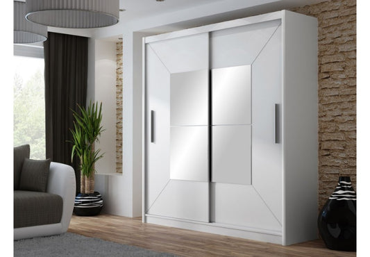 150cm, 180cm, 203cm Venice   full mirror sliding door wardrobe